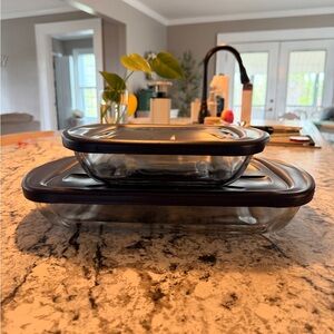 Anchor Hocking Glass Casserole Dishes w/ Lids